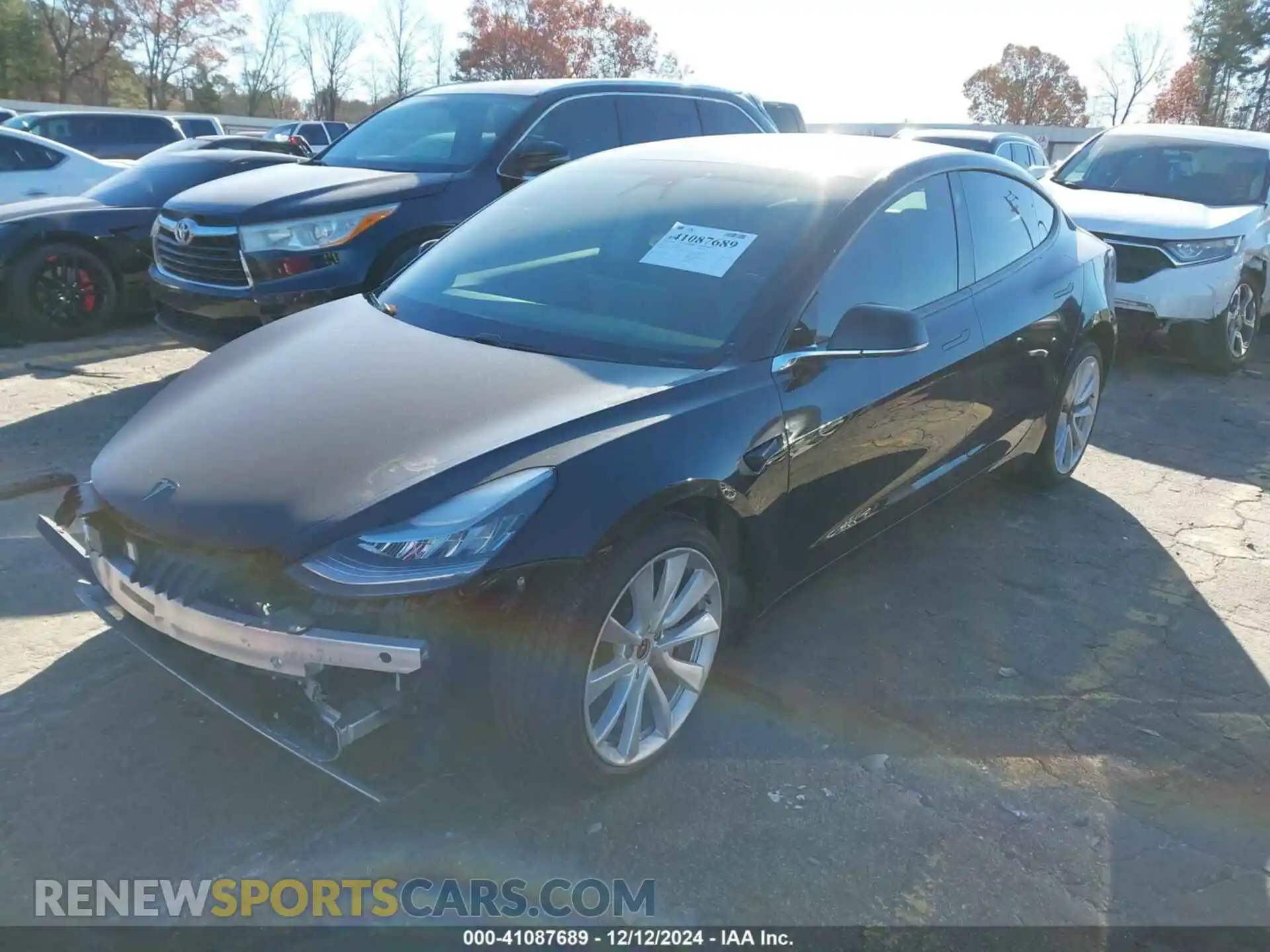 2 Photograph of a damaged car 5YJ3E1EB8LF600849 TESLA MODEL 3 2020