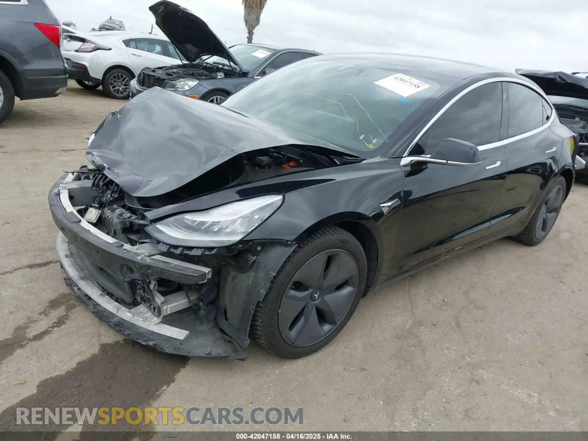 2 Фотография поврежденного автомобиля 5YJ3E1EB8LF635066 TESLA MODEL 3 2020
