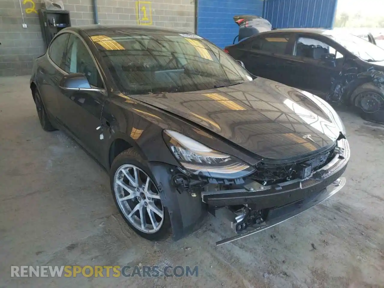 1 Photograph of a damaged car 5YJ3E1EB8LF635696 TESLA MODEL 3 2020