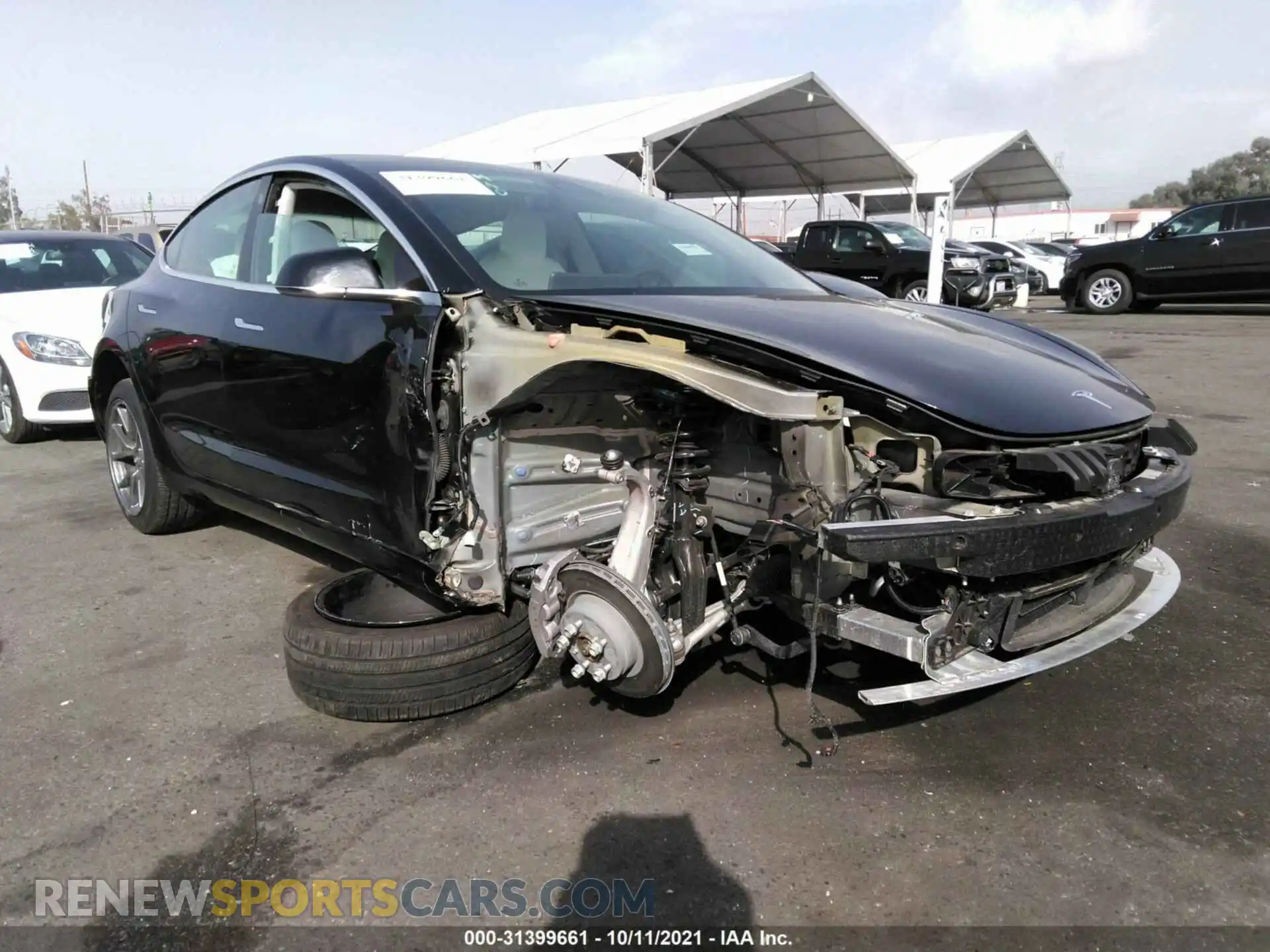 1 Photograph of a damaged car 5YJ3E1EB8LF638971 TESLA MODEL 3 2020