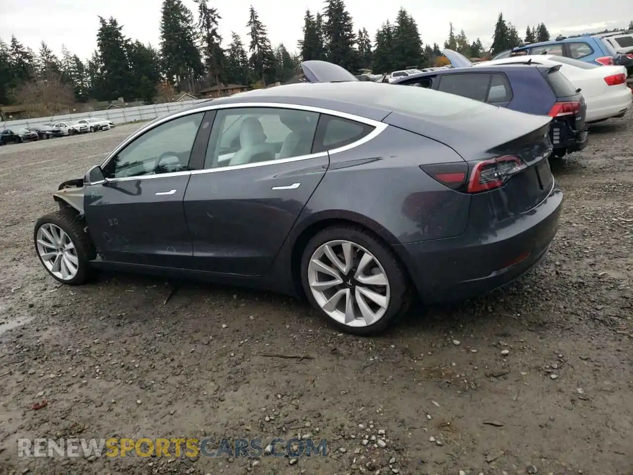 2 Photograph of a damaged car 5YJ3E1EB8LF640283 TESLA MODEL 3 2020