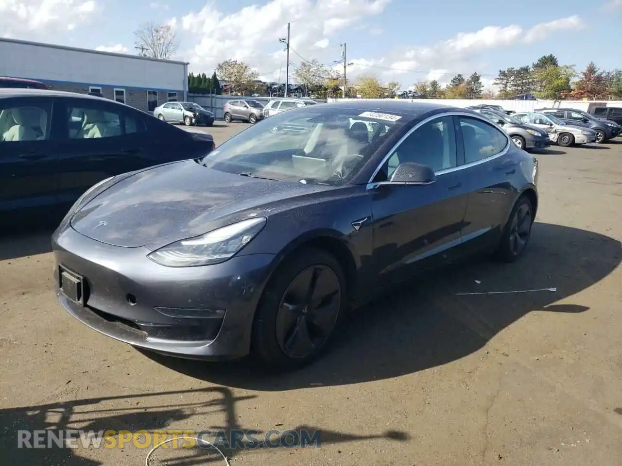 1 Photograph of a damaged car 5YJ3E1EB8LF663501 TESLA MODEL 3 2020