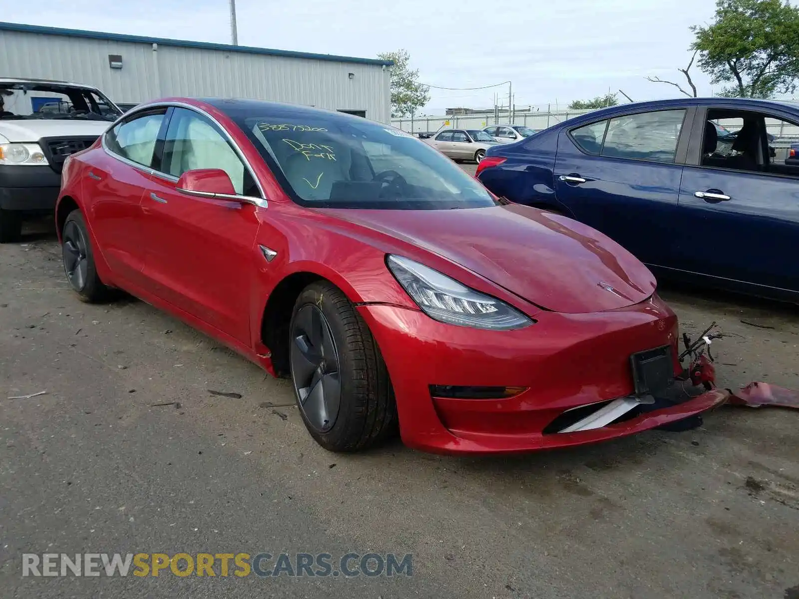 1 Photograph of a damaged car 5YJ3E1EB8LF719971 TESLA MODEL 3 2020