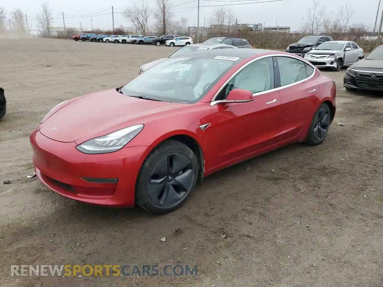 1 Photograph of a damaged car 5YJ3E1EB8LF720313 TESLA MODEL 3 2020