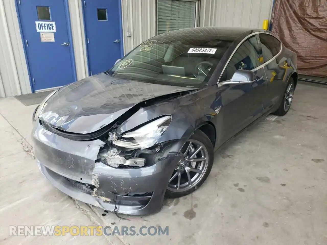 2 Photograph of a damaged car 5YJ3E1EB8LF800811 TESLA MODEL 3 2020