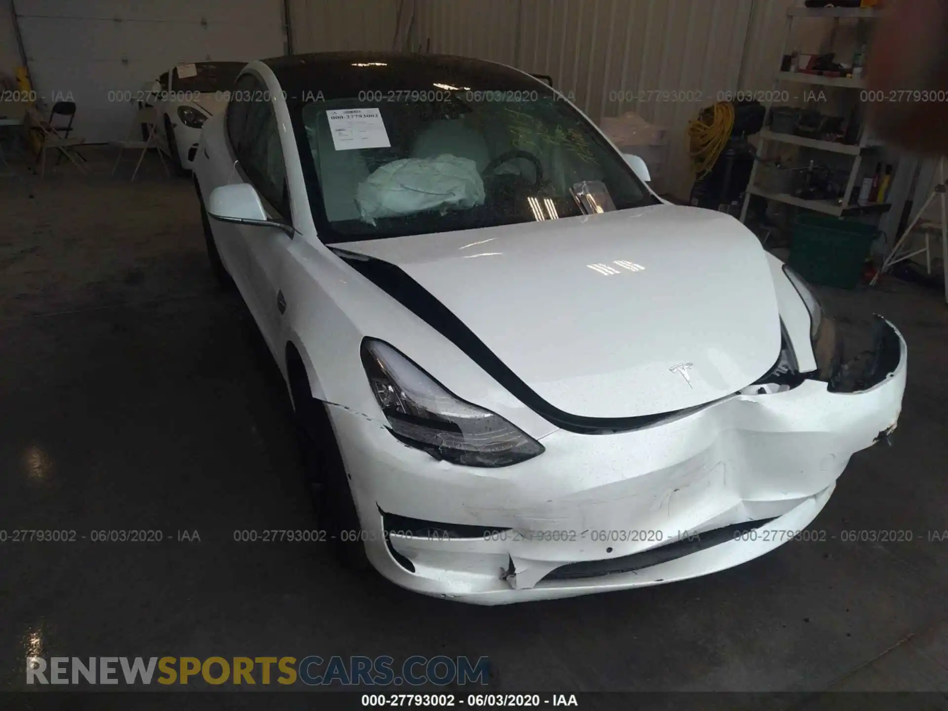 1 Photograph of a damaged car 5YJ3E1EB9LF606949 TESLA MODEL 3 2020