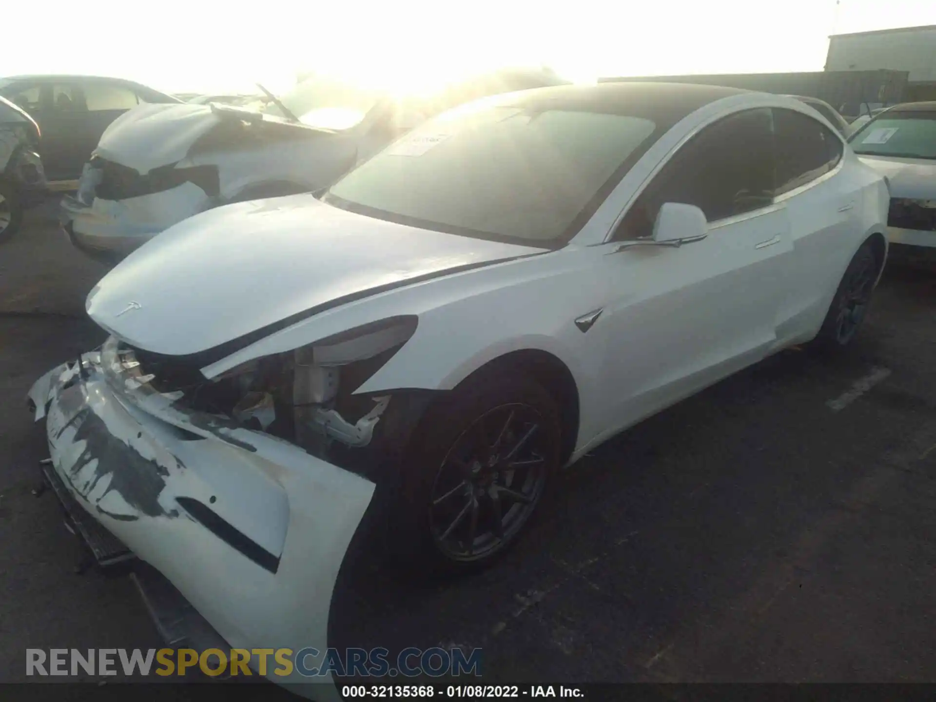 2 Photograph of a damaged car 5YJ3E1EB9LF651860 TESLA MODEL 3 2020