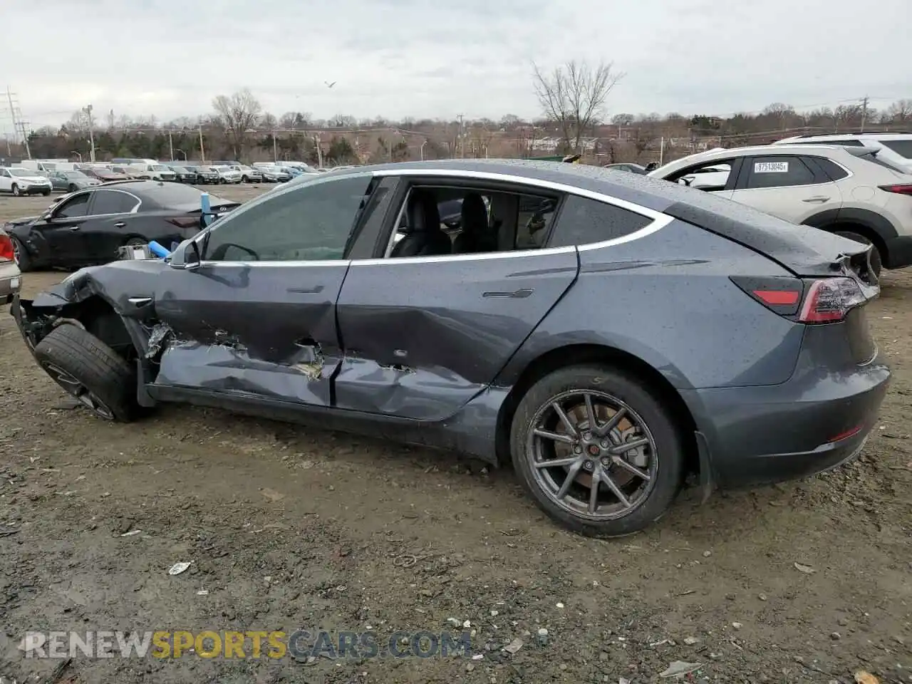 2 Photograph of a damaged car 5YJ3E1EB9LF663670 TESLA MODEL 3 2020