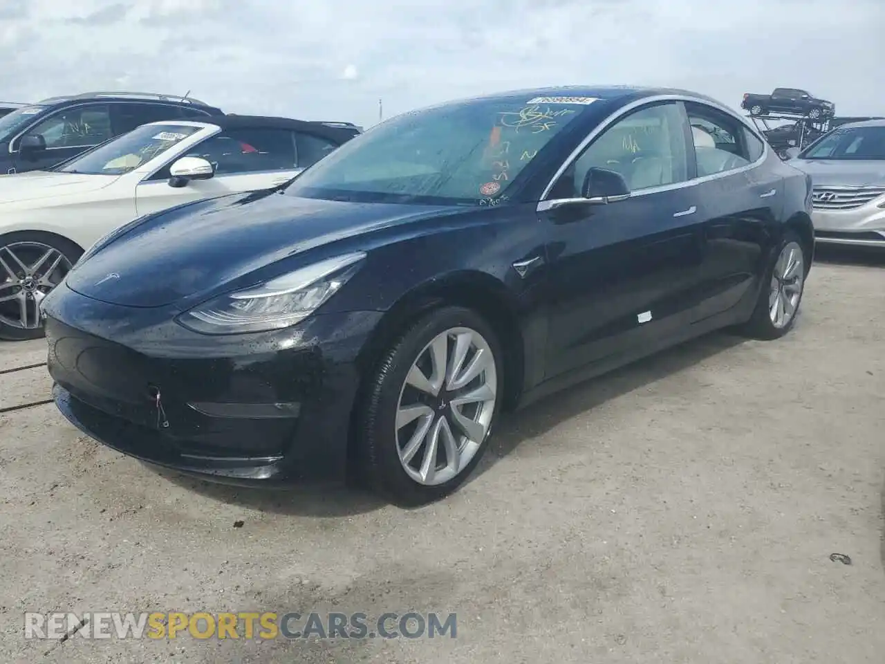 1 Photograph of a damaged car 5YJ3E1EB9LF719798 TESLA MODEL 3 2020