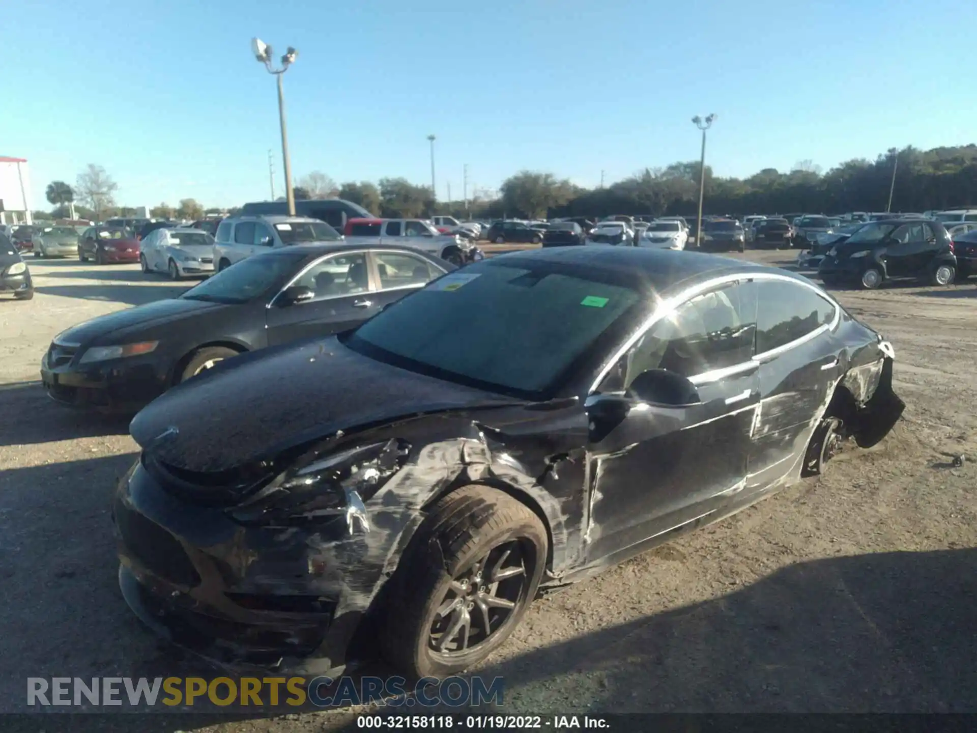 2 Photograph of a damaged car 5YJ3E1EB9LF741395 TESLA MODEL 3 2020