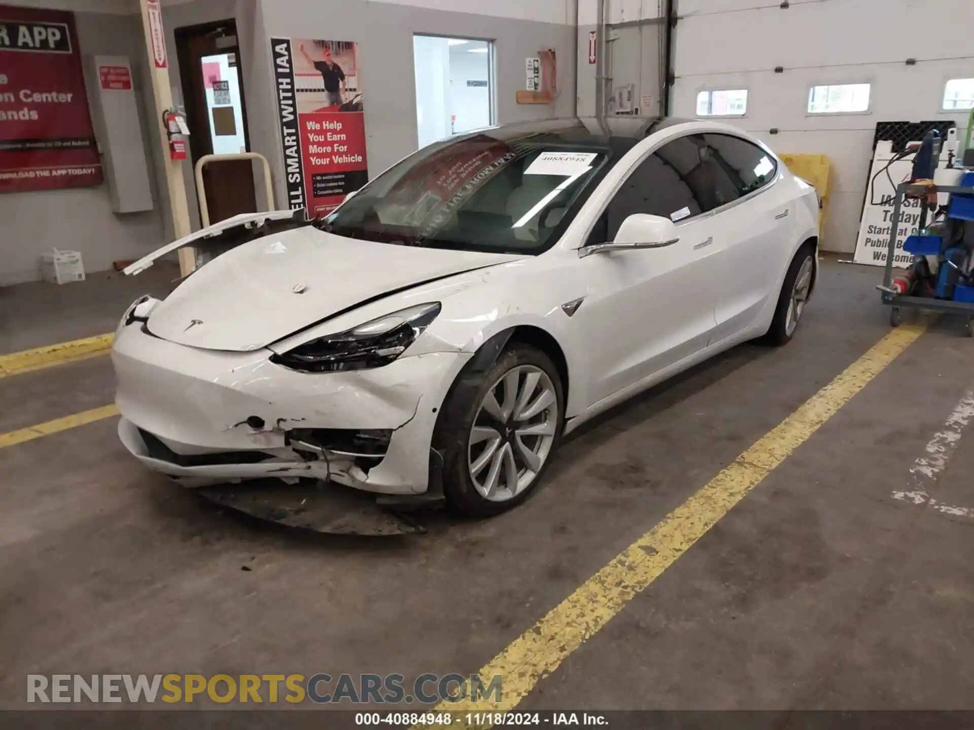 2 Photograph of a damaged car 5YJ3E1EB9LF742756 TESLA MODEL 3 2020