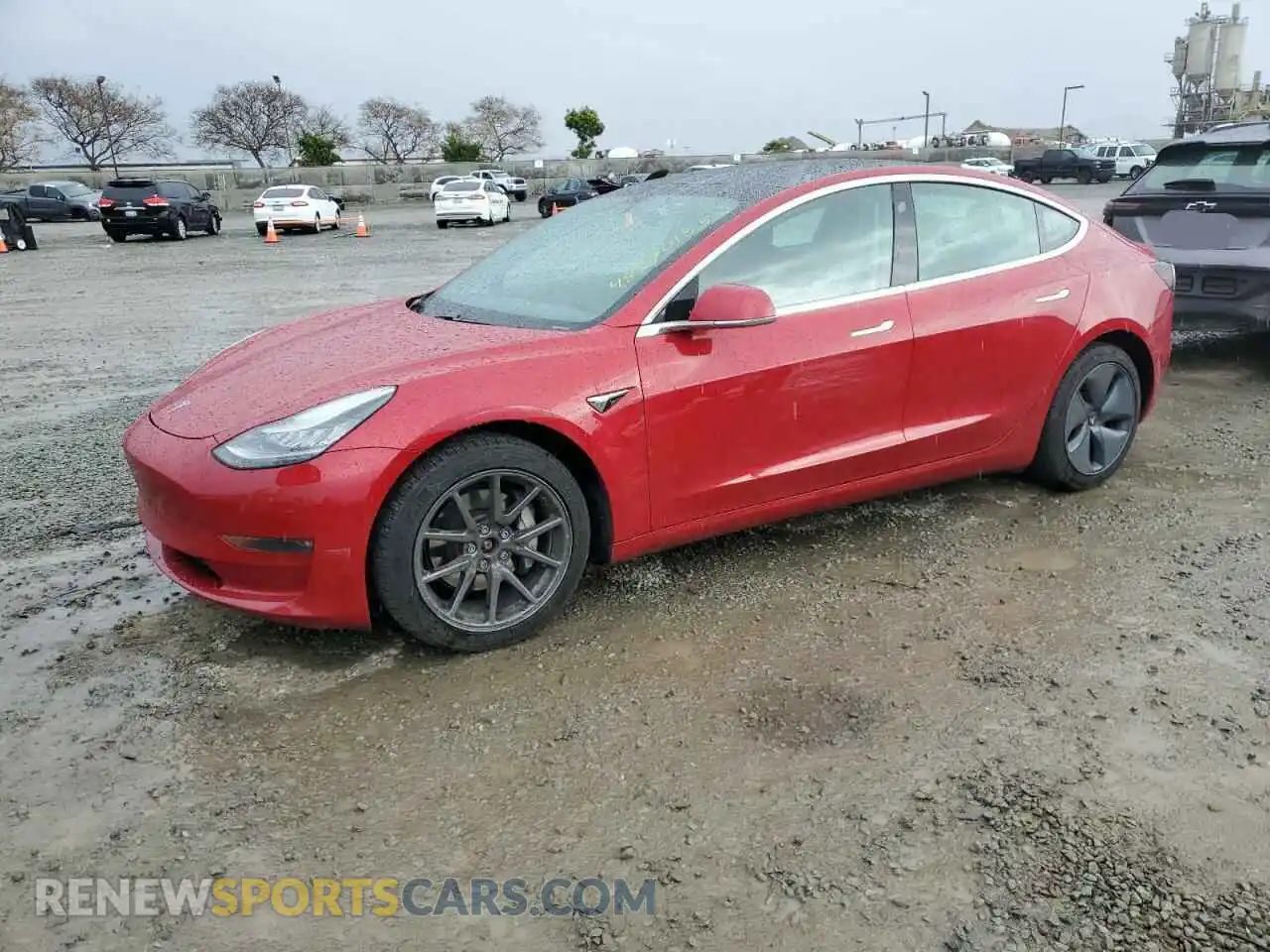 1 Photograph of a damaged car 5YJ3E1EB9LF744328 TESLA MODEL 3 2020