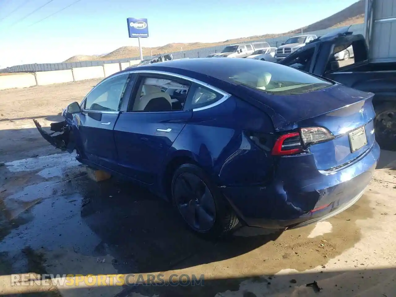 2 Photograph of a damaged car 5YJ3E1EB9LF769701 TESLA MODEL 3 2020