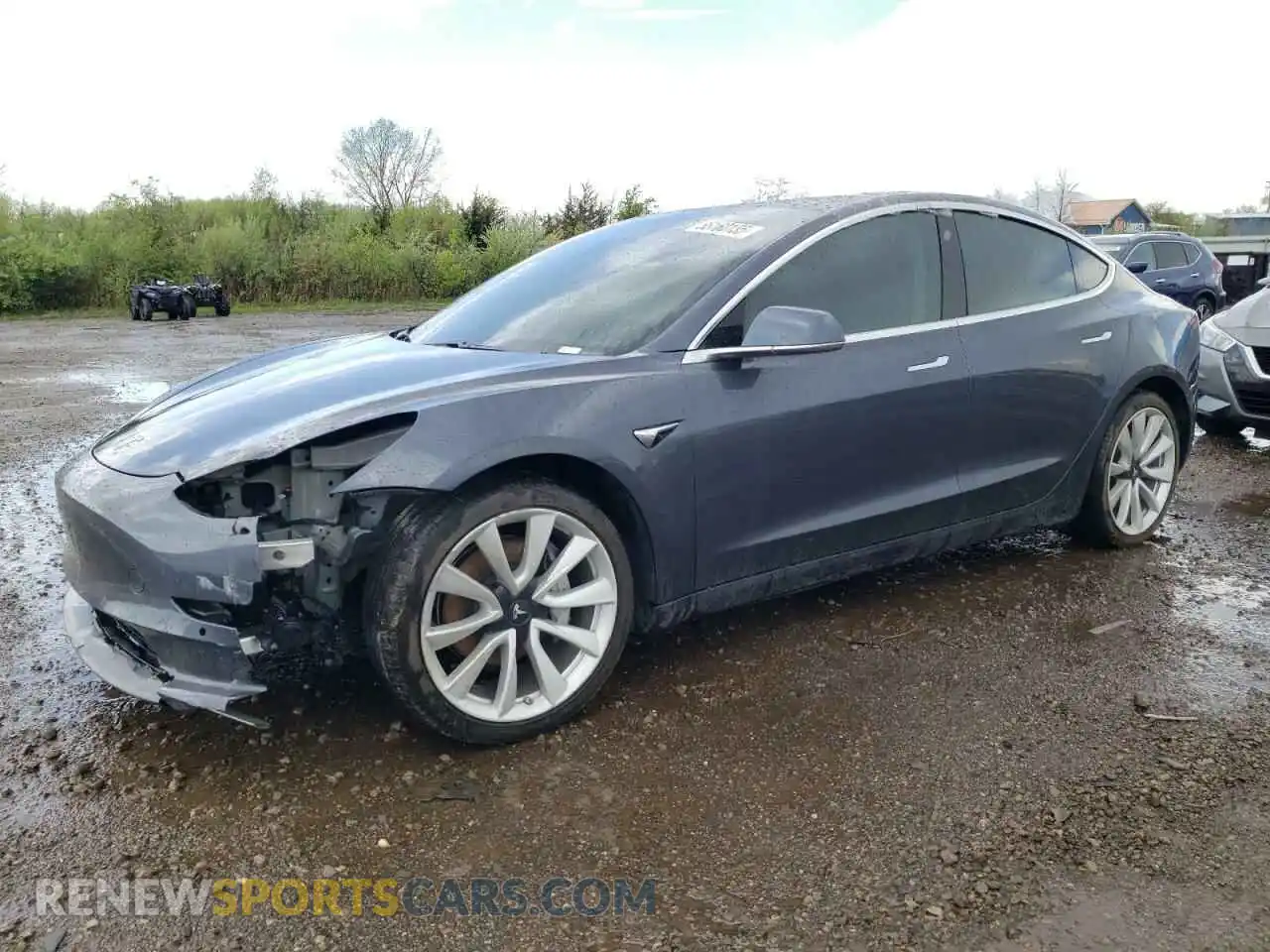 1 Photograph of a damaged car 5YJ3E1EB9LF787406 TESLA MODEL 3 2020
