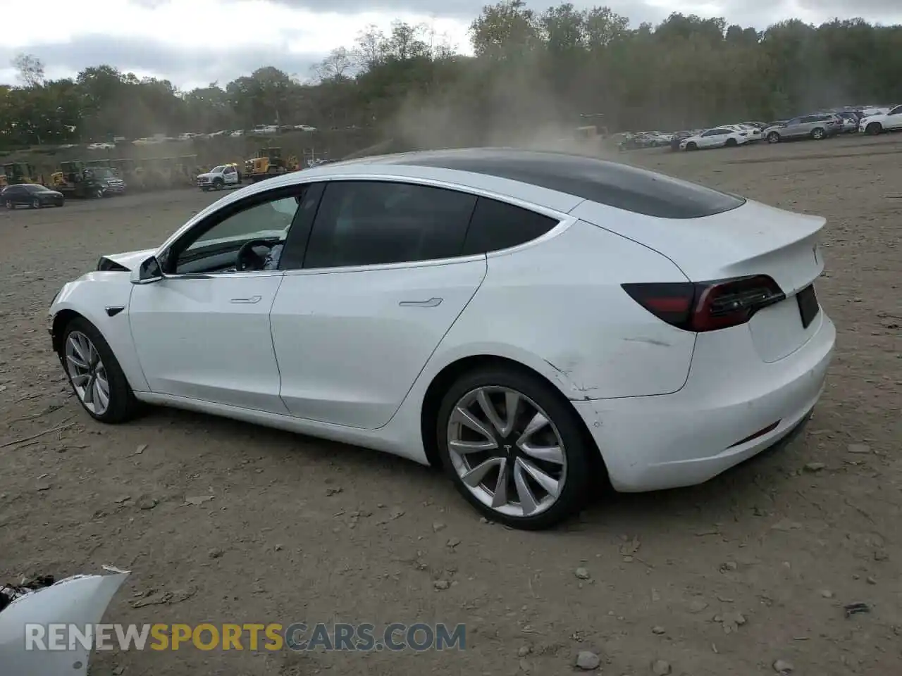 2 Photograph of a damaged car 5YJ3E1EB9LF796087 TESLA MODEL 3 2020