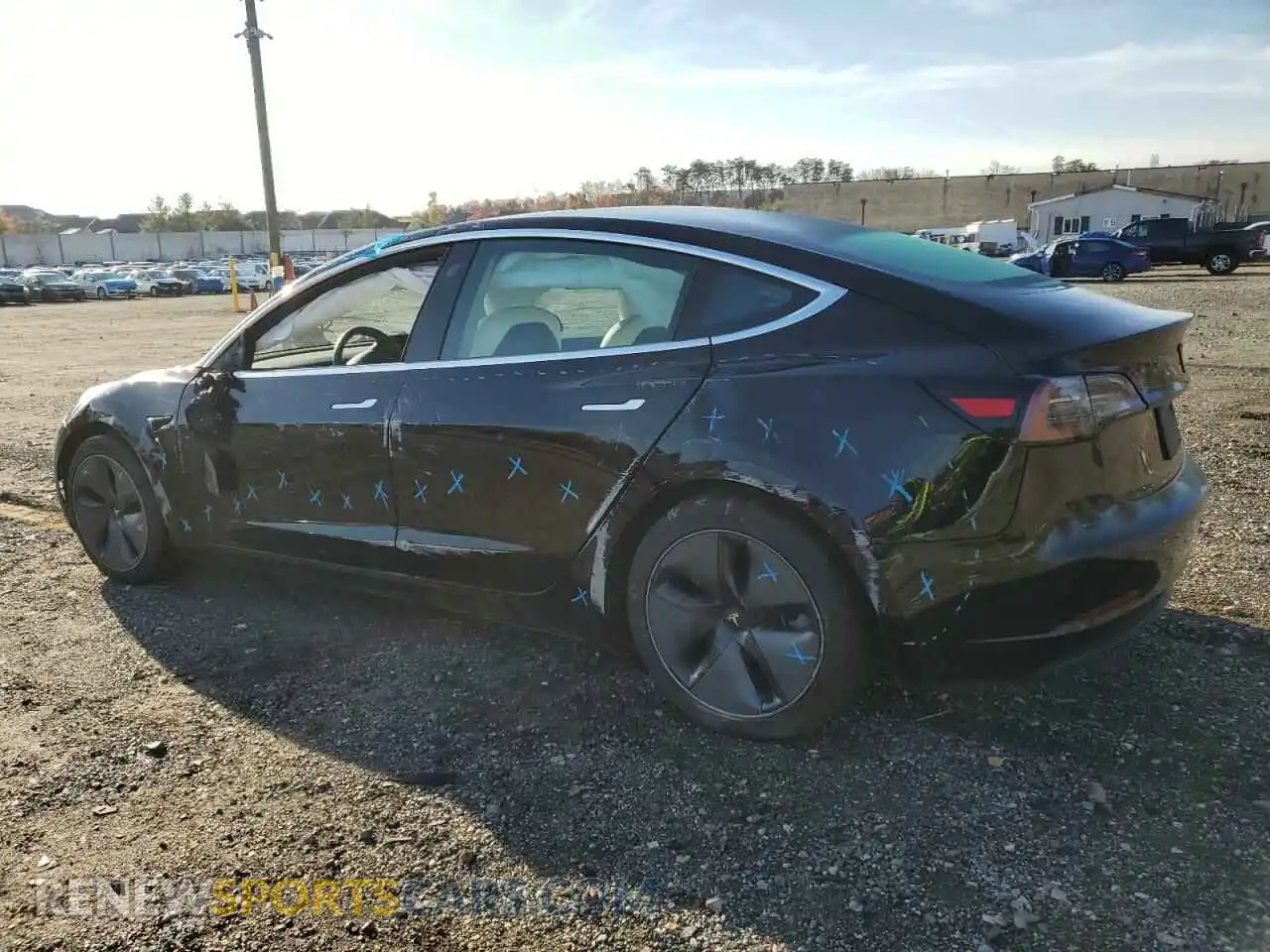 2 Photograph of a damaged car 5YJ3E1EBXLF600982 TESLA MODEL 3 2020