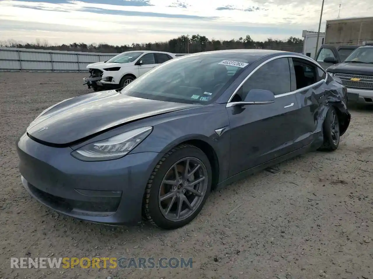 1 Photograph of a damaged car 5YJ3E1EBXLF616826 TESLA MODEL 3 2020
