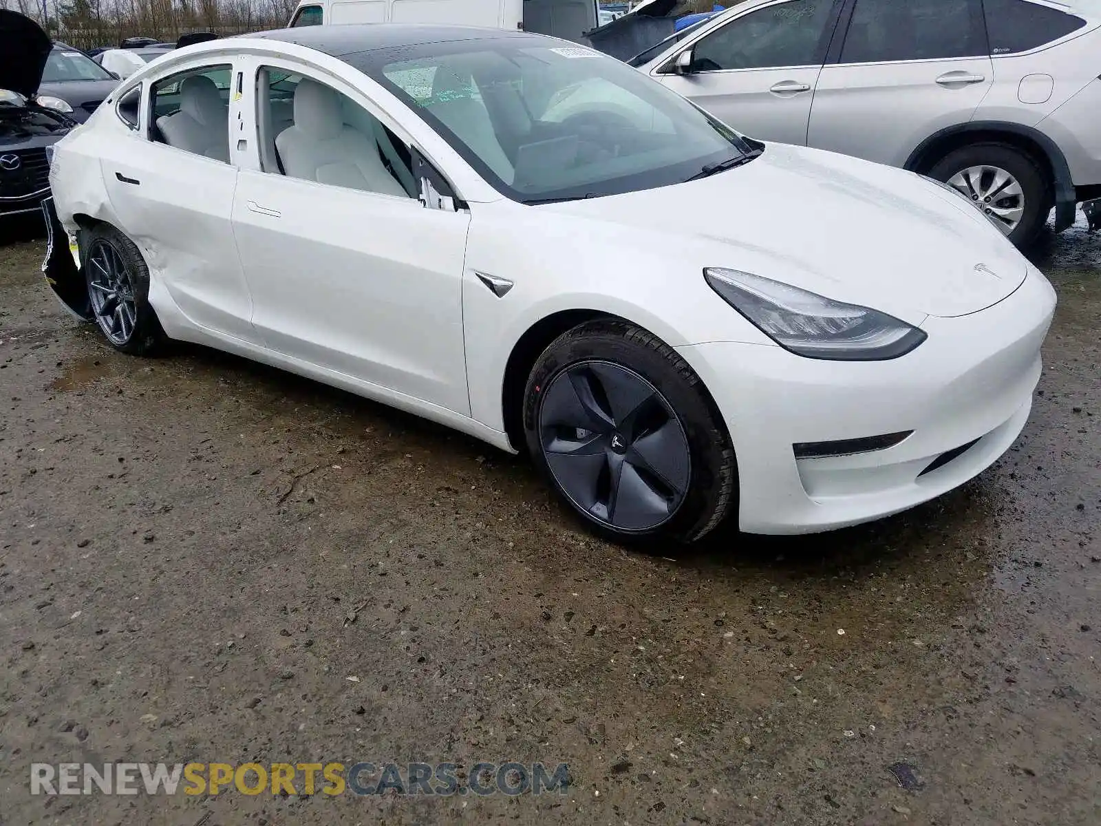 1 Photograph of a damaged car 5YJ3E1EBXLF622268 TESLA MODEL 3 2020
