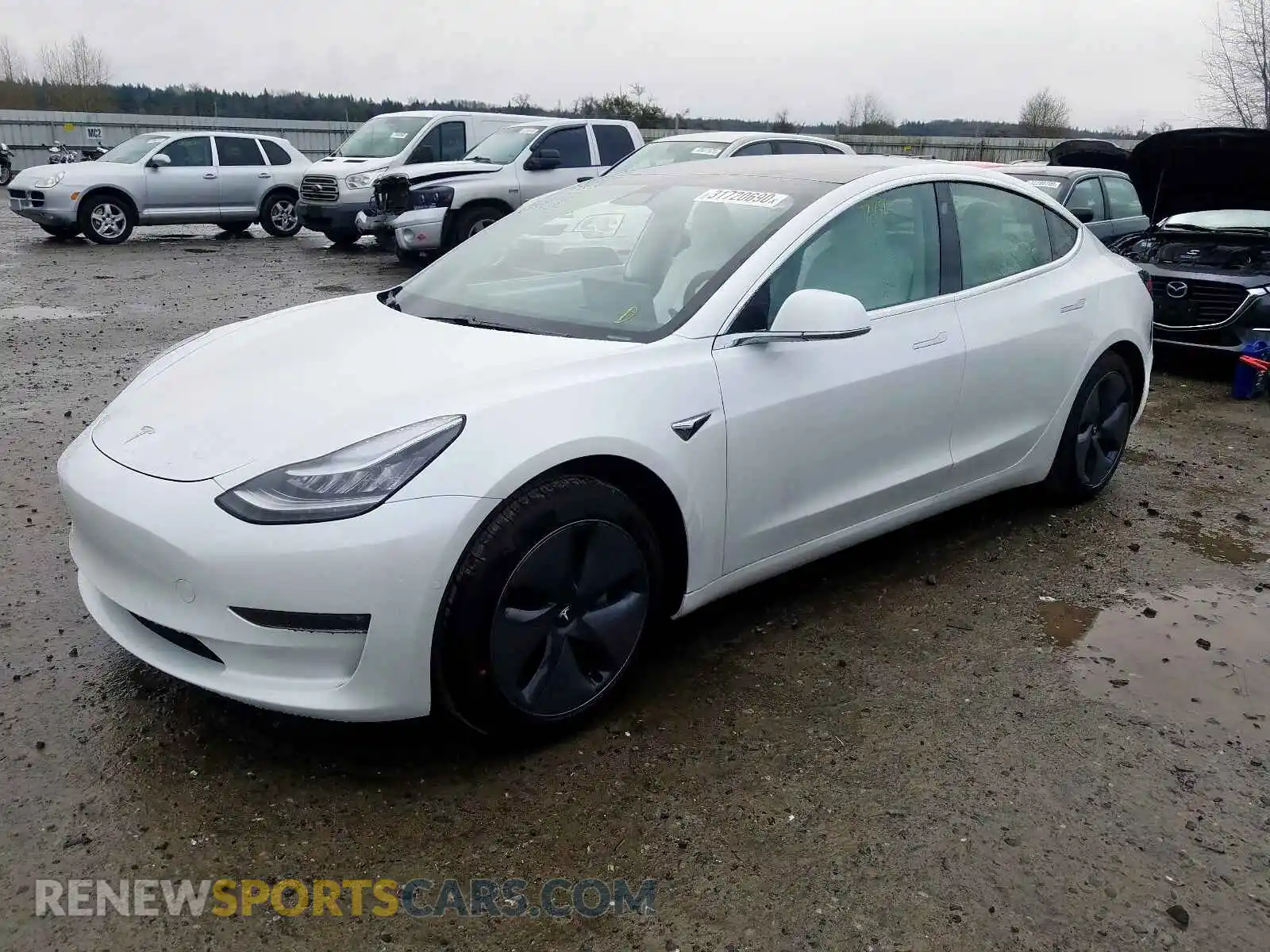 2 Photograph of a damaged car 5YJ3E1EBXLF622268 TESLA MODEL 3 2020