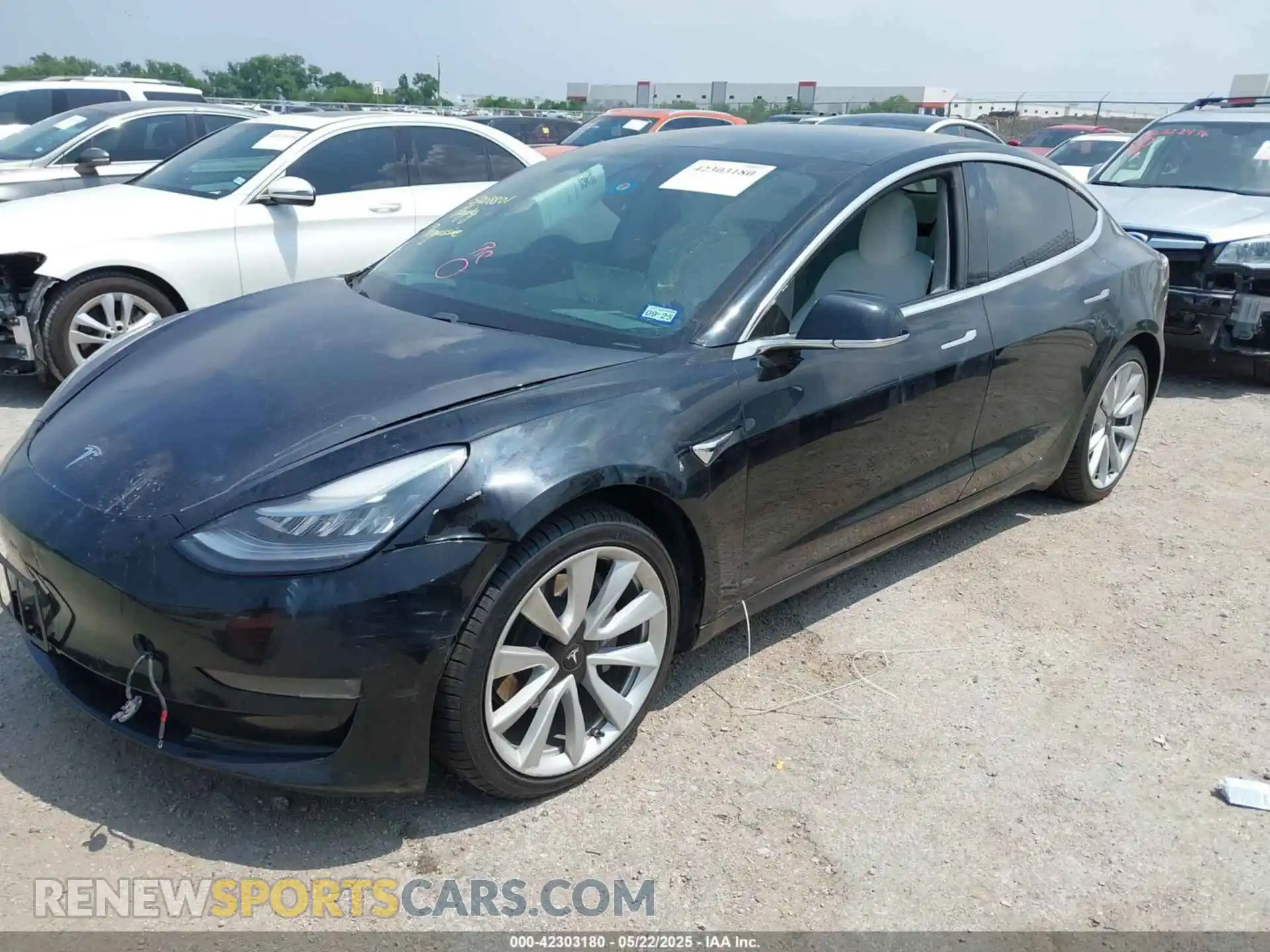 2 Photograph of a damaged car 5YJ3E1EBXLF628720 TESLA MODEL 3 2020