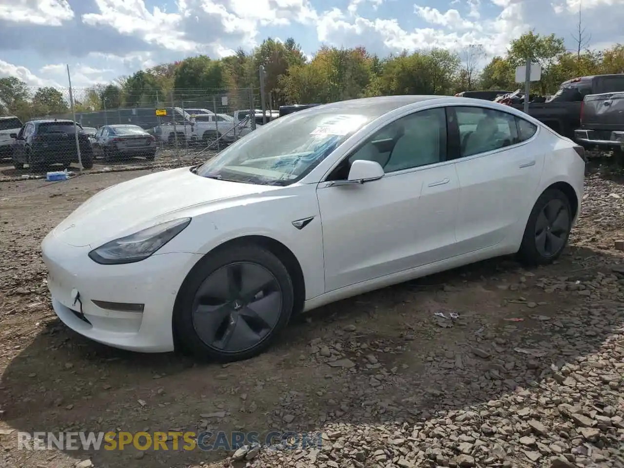 1 Photograph of a damaged car 5YJ3E1EBXLF639667 TESLA MODEL 3 2020