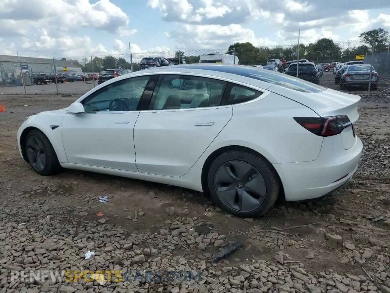 2 Photograph of a damaged car 5YJ3E1EBXLF639667 TESLA MODEL 3 2020