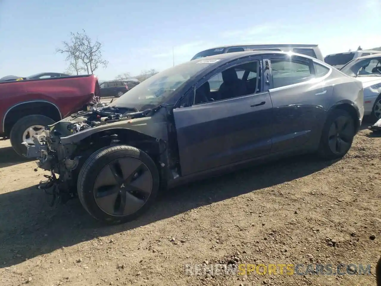 1 Photograph of a damaged car 5YJ3E1EBXLF646019 TESLA MODEL 3 2020