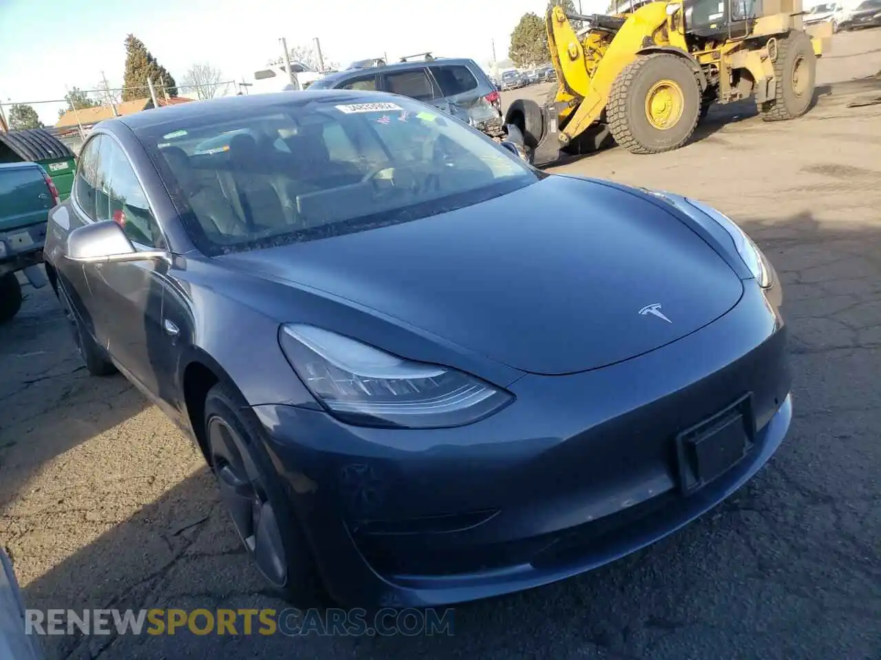 1 Photograph of a damaged car 5YJ3E1EBXLF649762 TESLA MODEL 3 2020