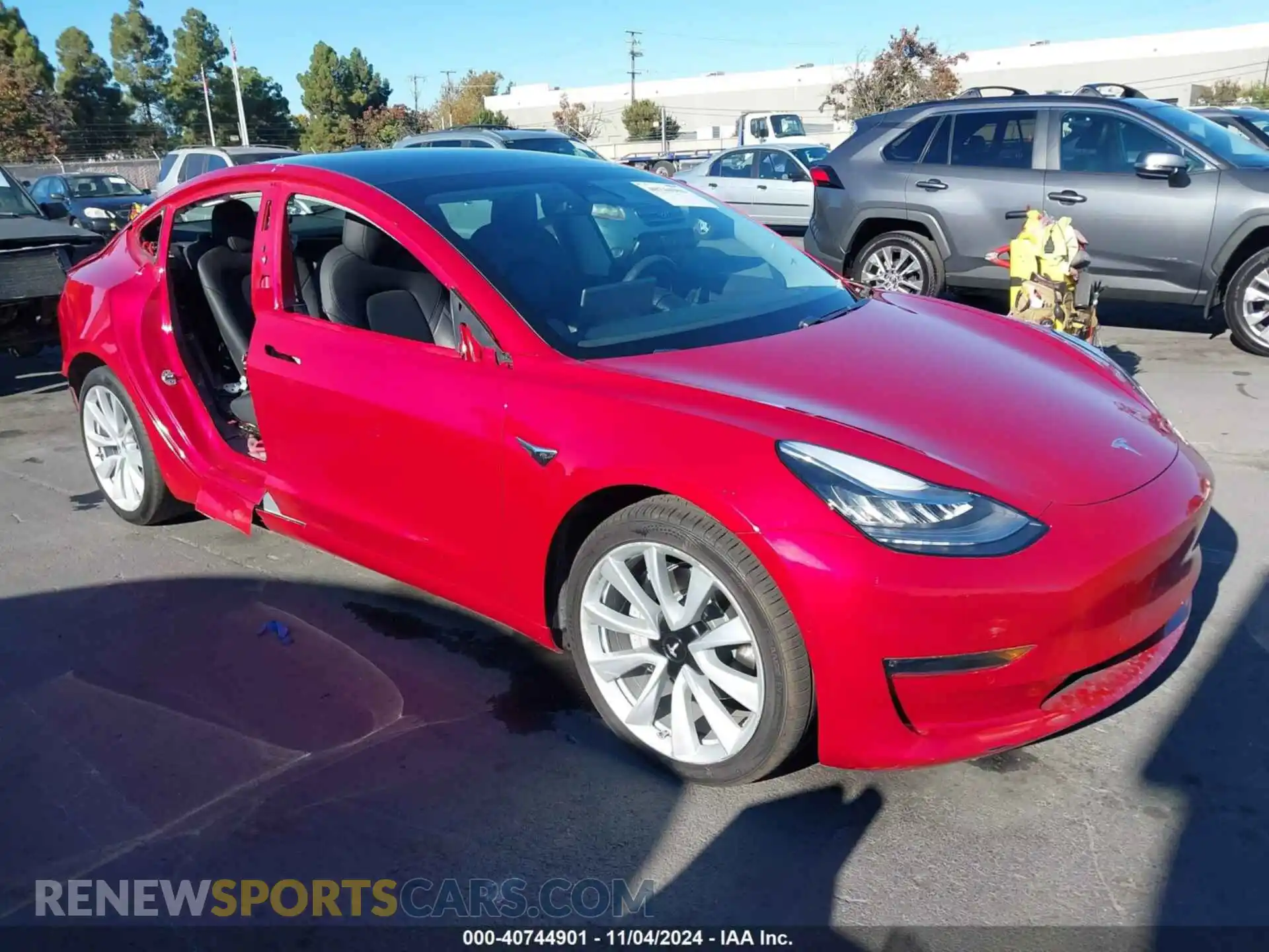 1 Photograph of a damaged car 5YJ3E1EBXLF651026 TESLA MODEL 3 2020