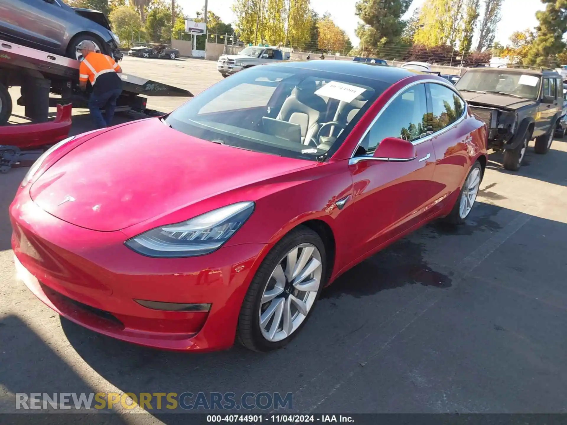 2 Photograph of a damaged car 5YJ3E1EBXLF651026 TESLA MODEL 3 2020