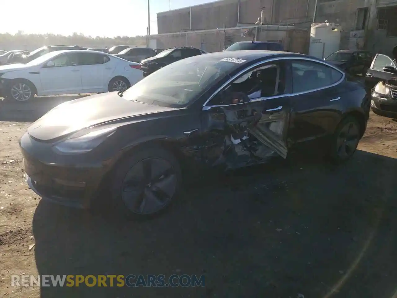 1 Photograph of a damaged car 5YJ3E1EBXLF662947 TESLA MODEL 3 2020