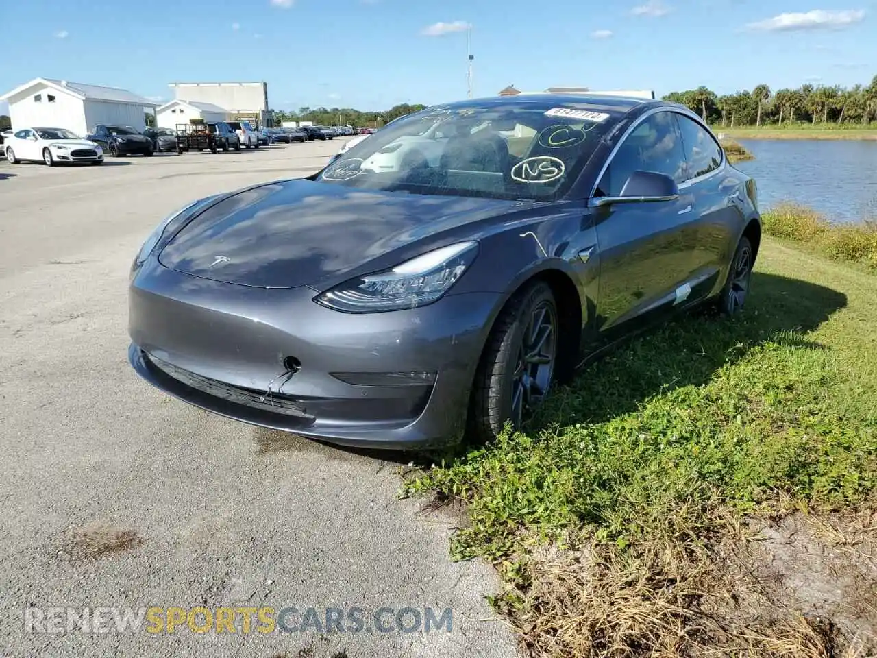 2 Фотография поврежденного автомобиля 5YJ3E1EBXLF663919 TESLA MODEL 3 2020