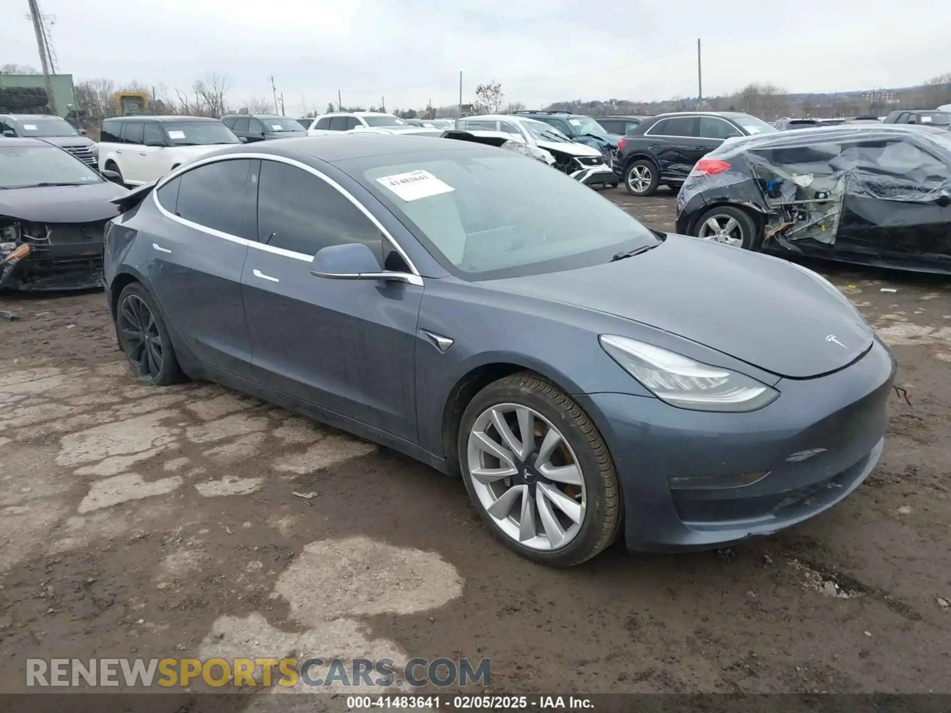 1 Photograph of a damaged car 5YJ3E1EBXLF668764 TESLA MODEL 3 2020