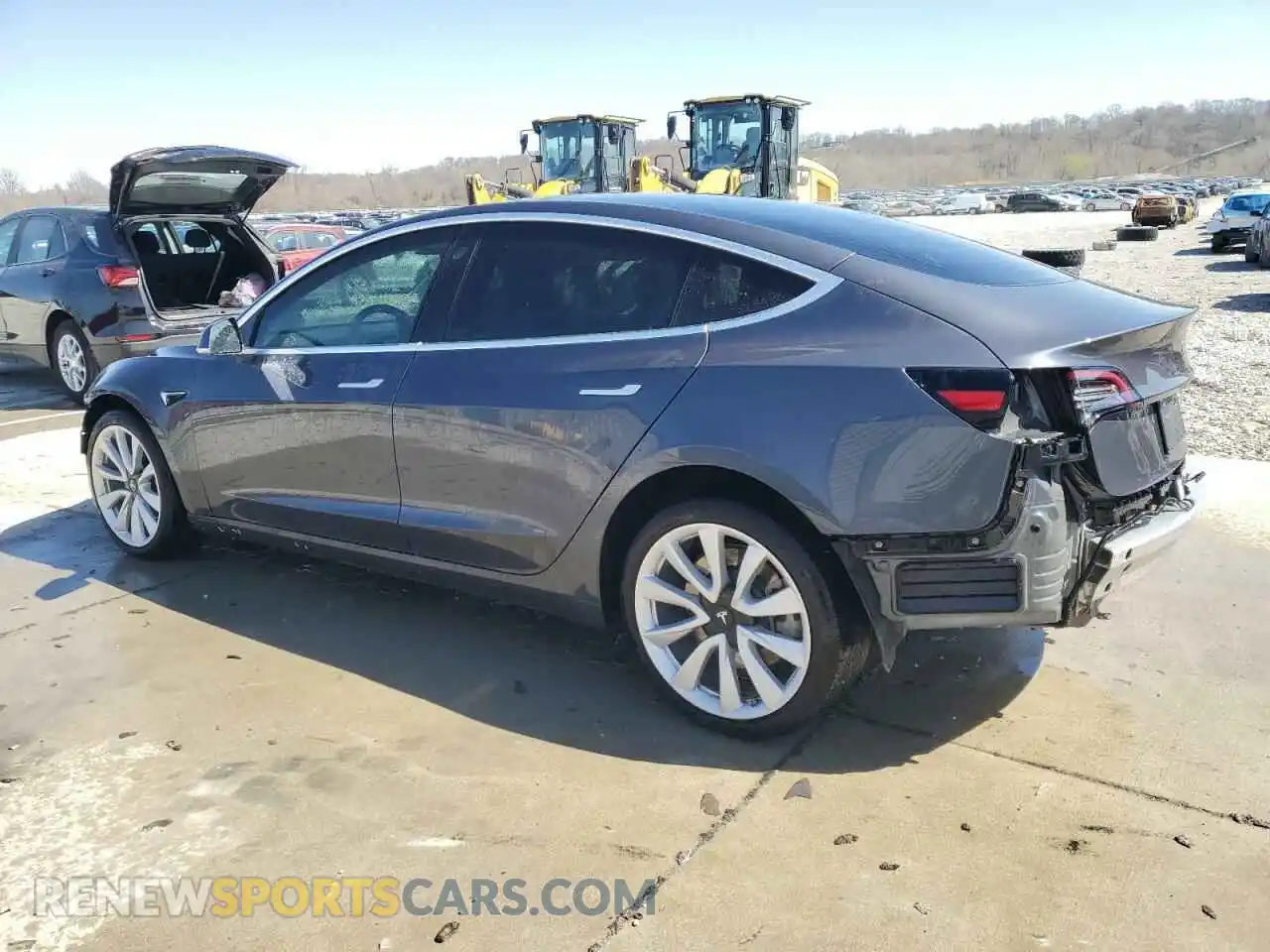 2 Photograph of a damaged car 5YJ3E1EBXLF668795 TESLA MODEL 3 2020