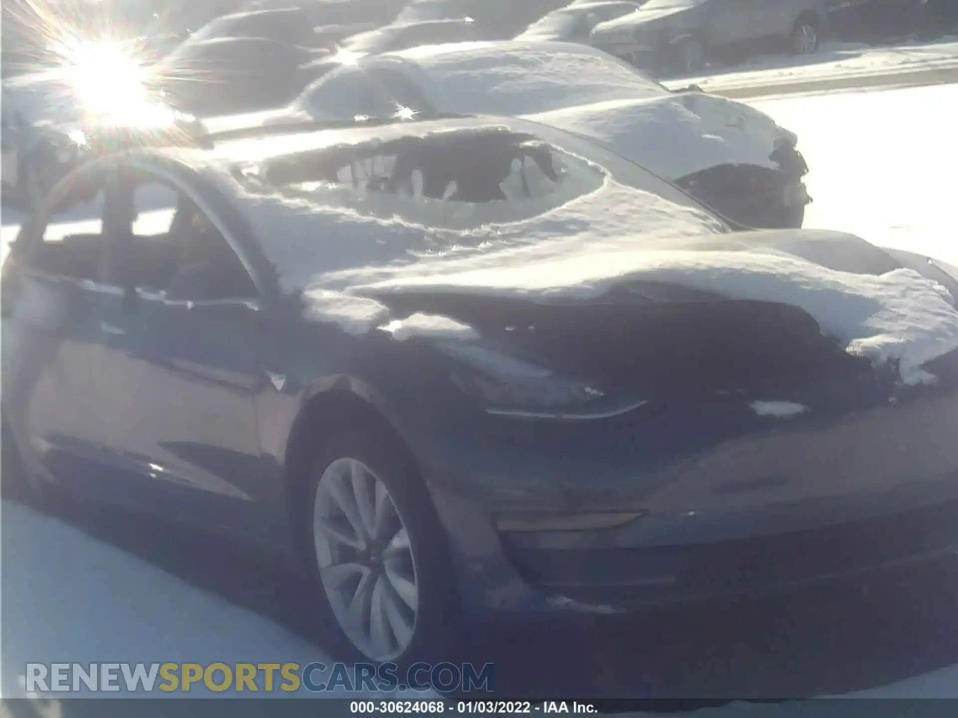 1 Photograph of a damaged car 5YJ3E1EBXLF668814 TESLA MODEL 3 2020