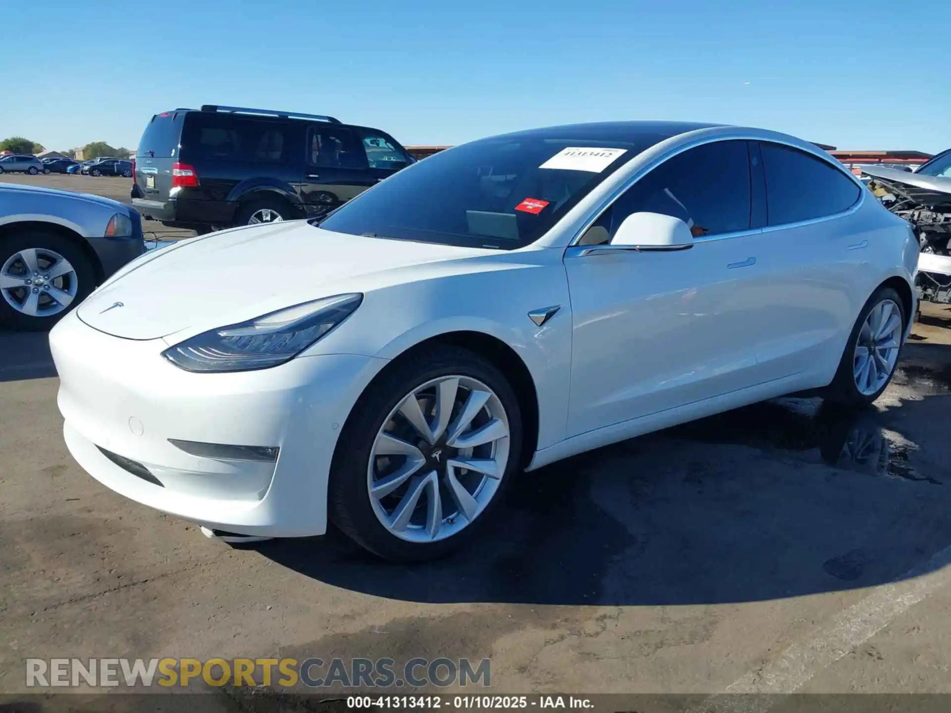 2 Photograph of a damaged car 5YJ3E1EBXLF713024 TESLA MODEL 3 2020
