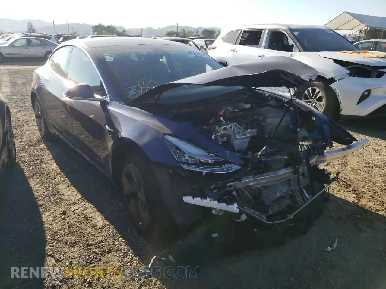 1 Photograph of a damaged car 5YJ3E1EBXLF746394 TESLA MODEL 3 2020