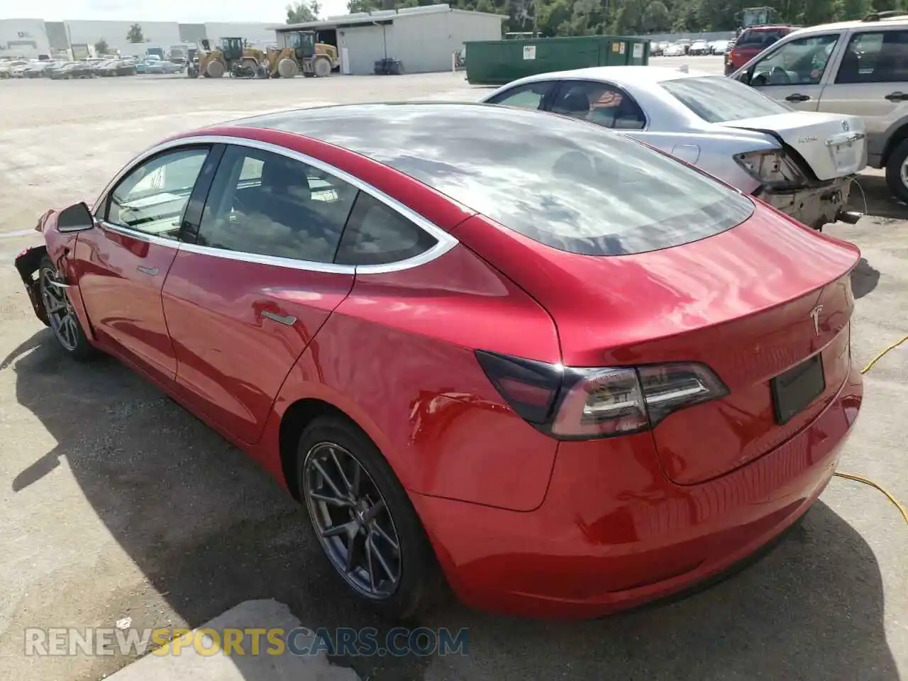 3 Photograph of a damaged car 5YJ3E1EBXLF782991 TESLA MODEL 3 2020