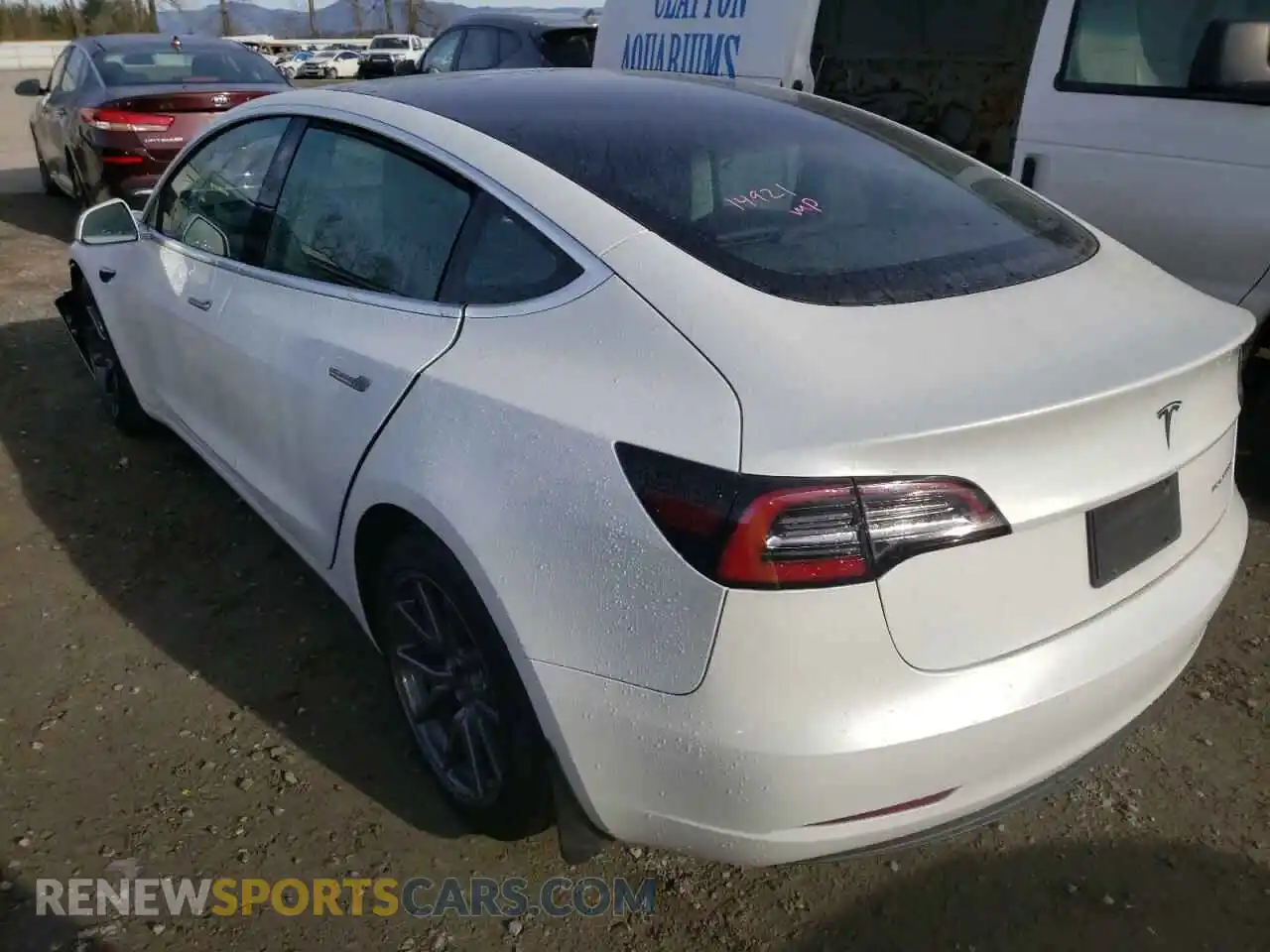 3 Photograph of a damaged car 5YJ3E1EBXLF801006 TESLA MODEL 3 2020