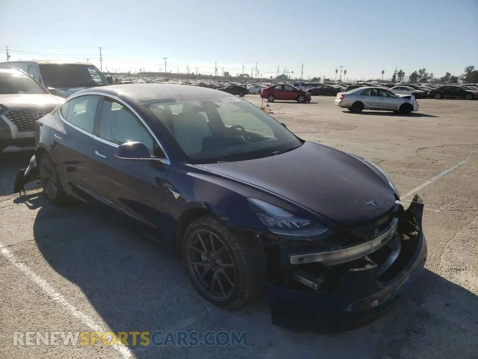 1 Photograph of a damaged car 5YJ3E1EBXLF806674 TESLA MODEL 3 2020
