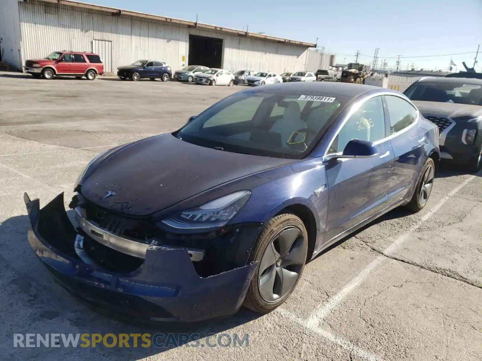 2 Photograph of a damaged car 5YJ3E1EBXLF806674 TESLA MODEL 3 2020
