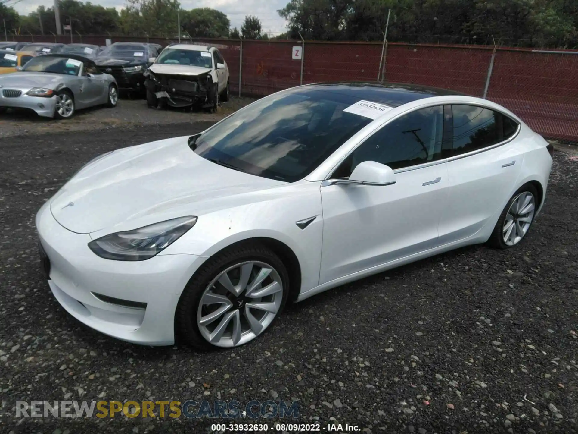 2 Photograph of a damaged car 5YJ3E1EC0LF587104 TESLA MODEL 3 2020