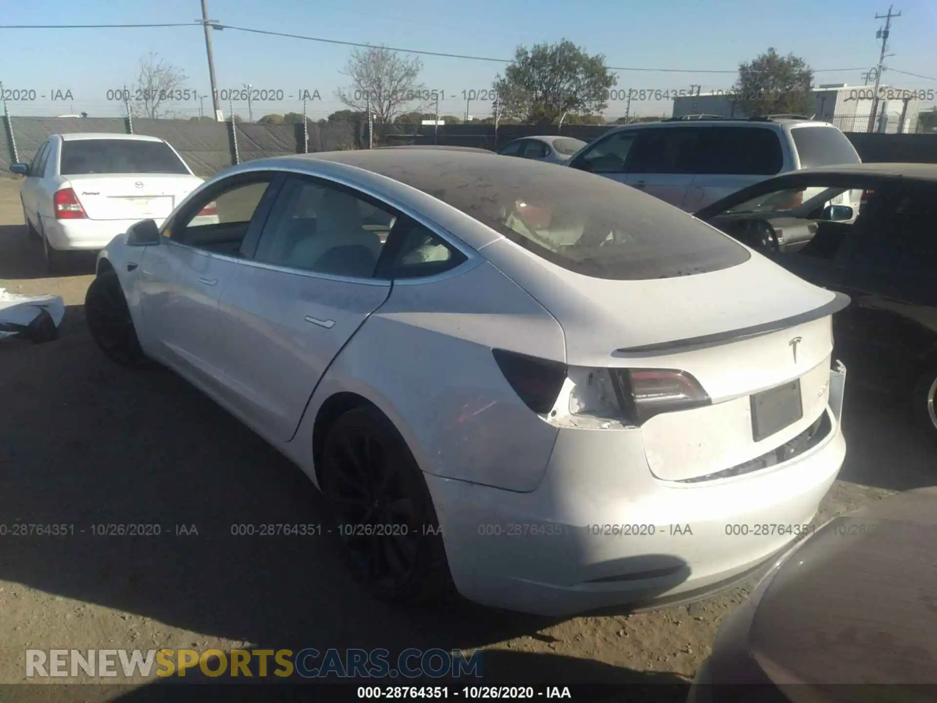 3 Photograph of a damaged car 5YJ3E1EC0LF641419 TESLA MODEL 3 2020