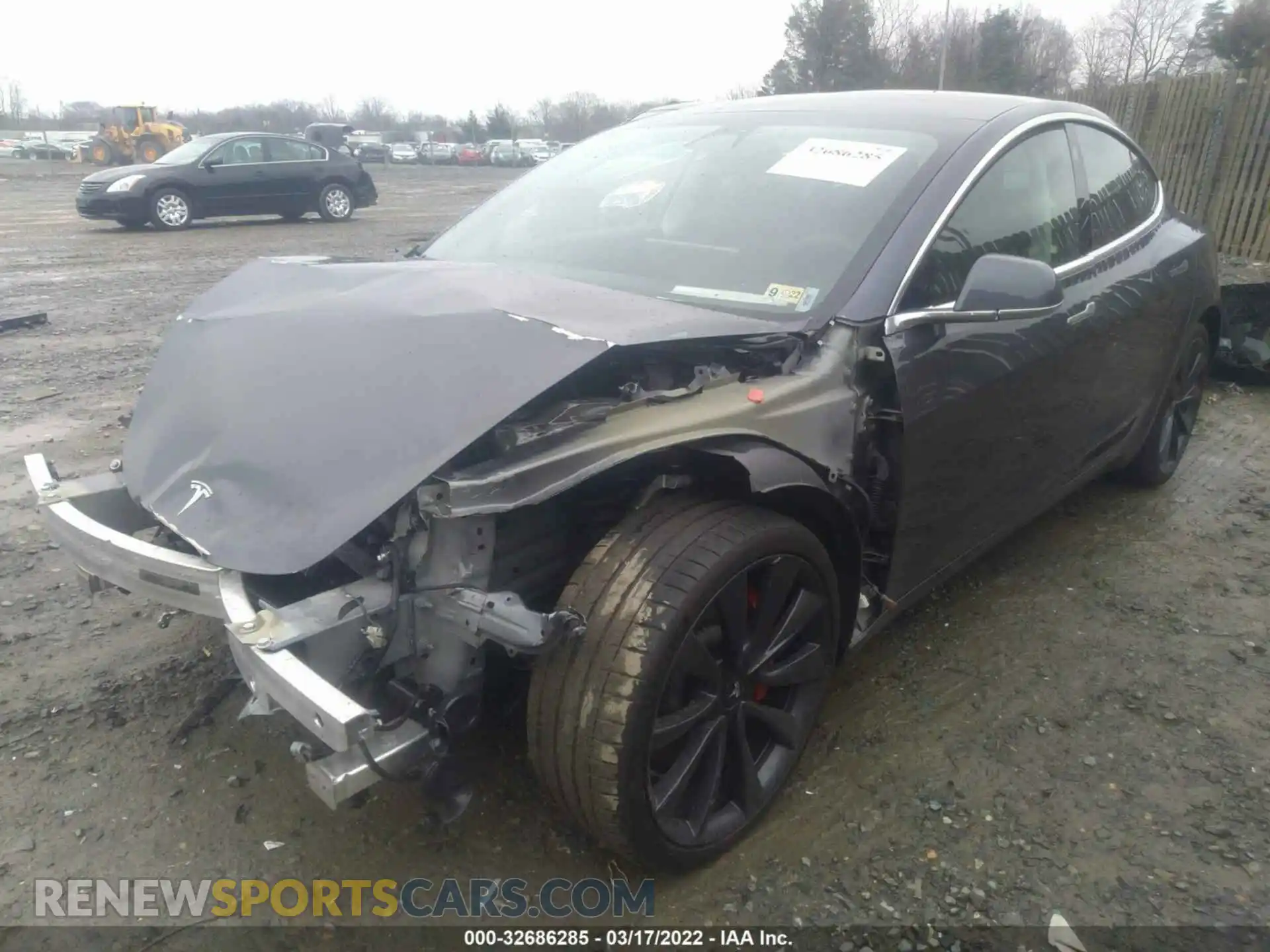 2 Photograph of a damaged car 5YJ3E1EC0LF721190 TESLA MODEL 3 2020