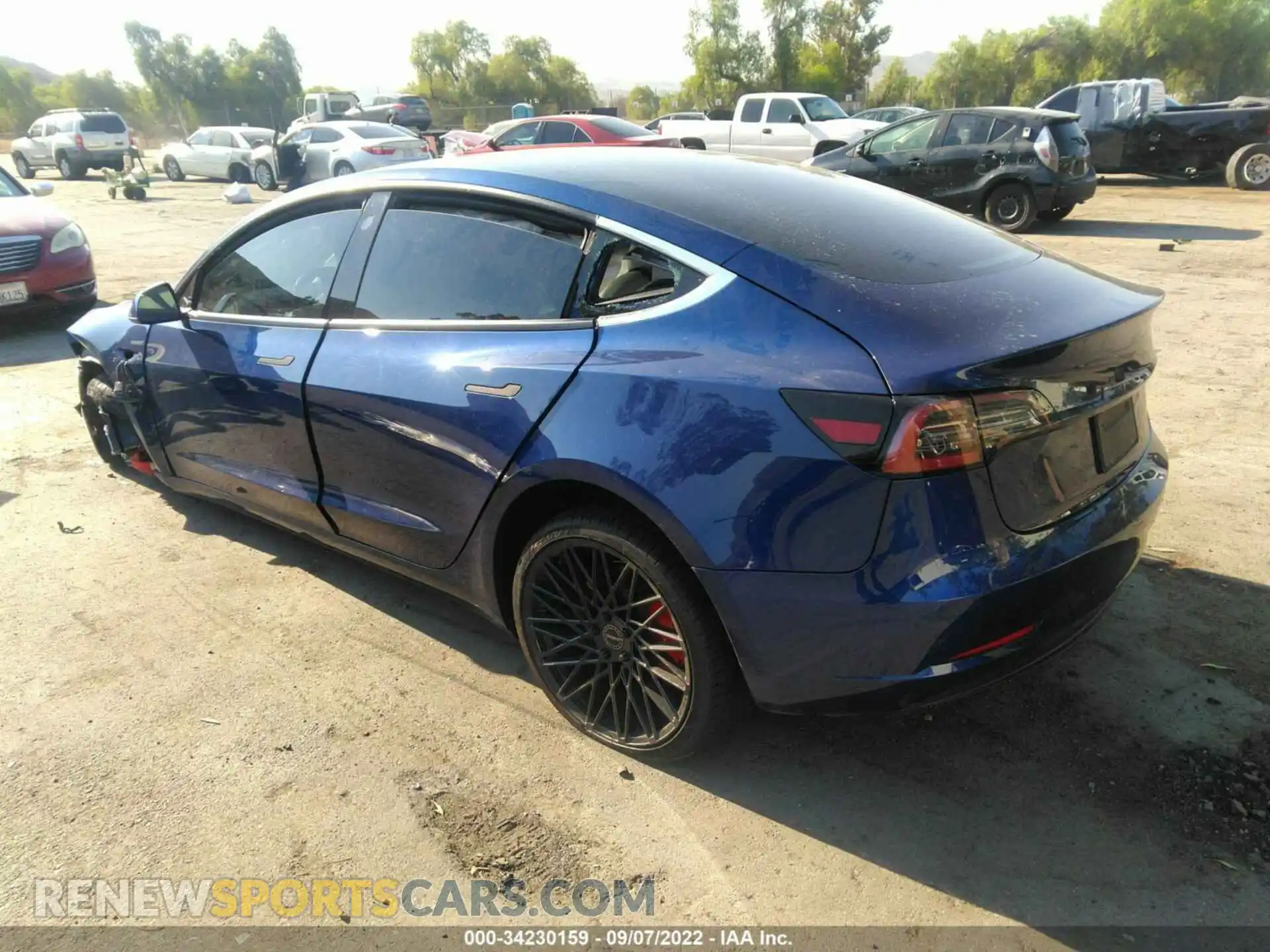 3 Photograph of a damaged car 5YJ3E1EC0LF796469 TESLA MODEL 3 2020