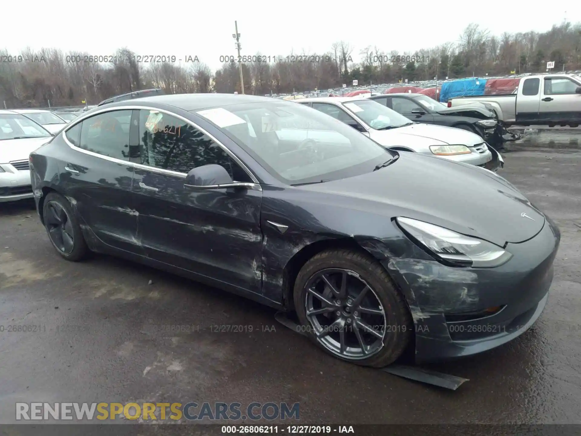 1 fotografías del automóvil dañado 5YJ3E1EC1LF586205 TESLA MODEL 3 2020