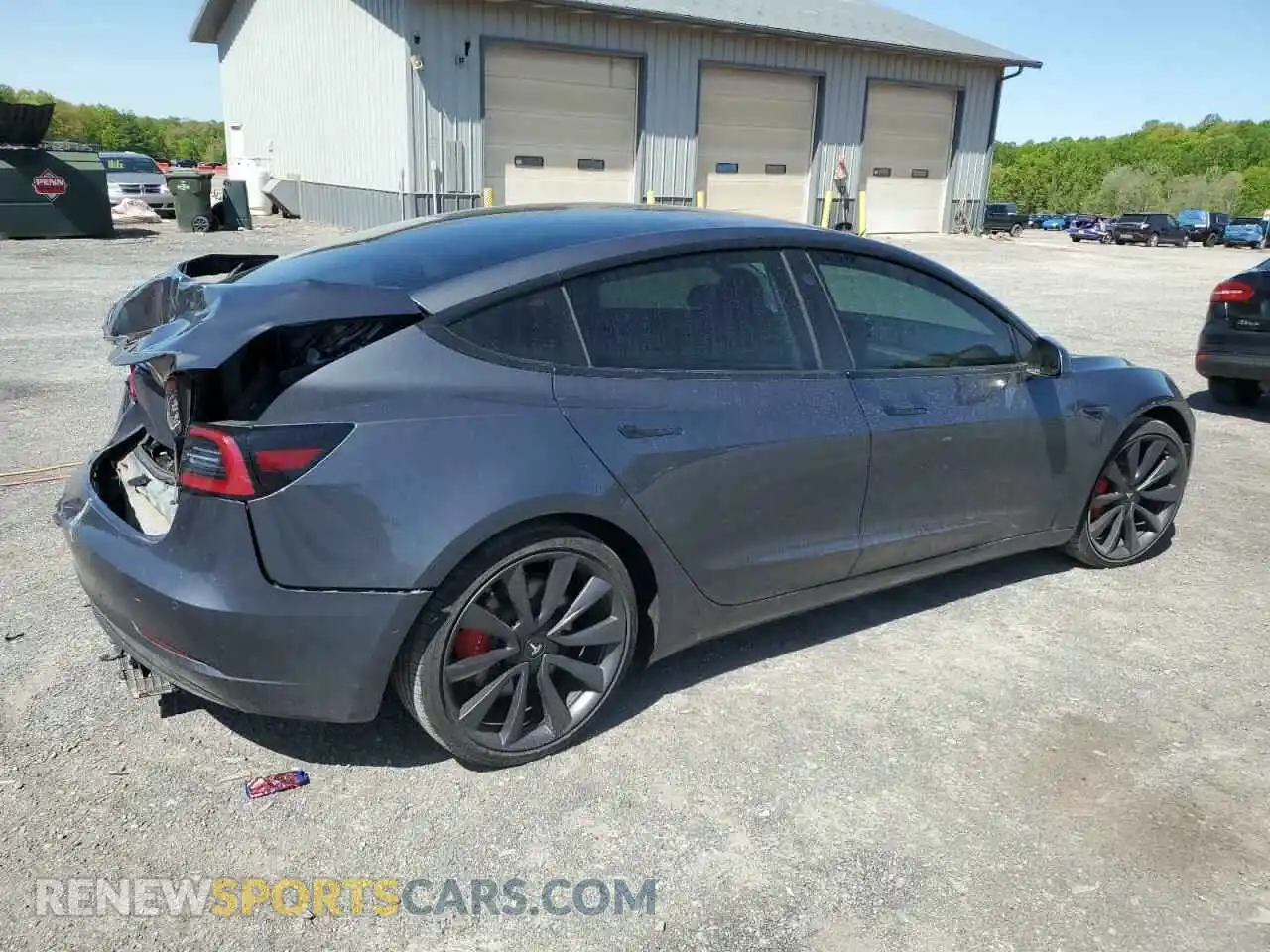 3 Photograph of a damaged car 5YJ3E1EC1LF713406 TESLA MODEL 3 2020