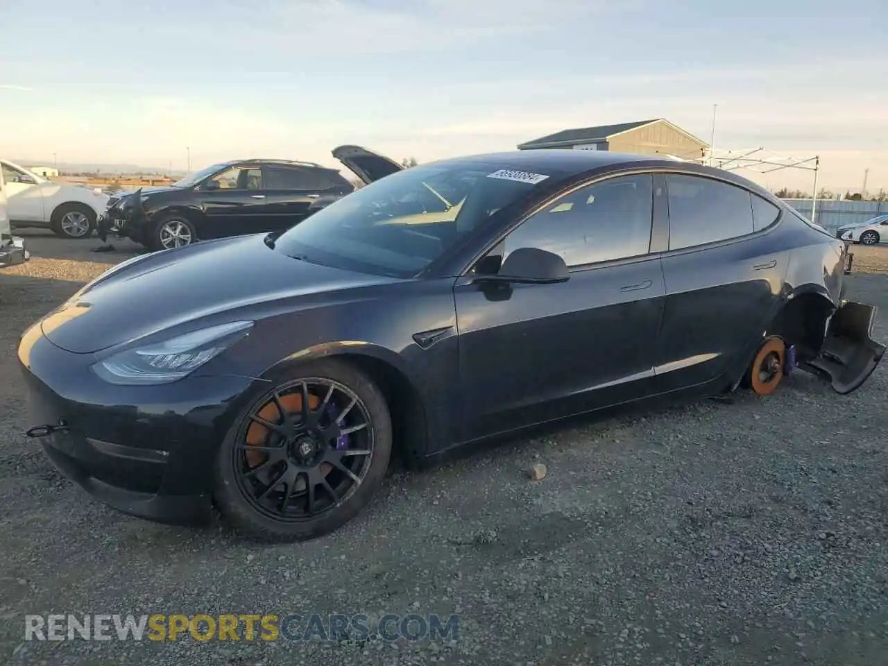 1 Photograph of a damaged car 5YJ3E1EC1LF719481 TESLA MODEL 3 2020