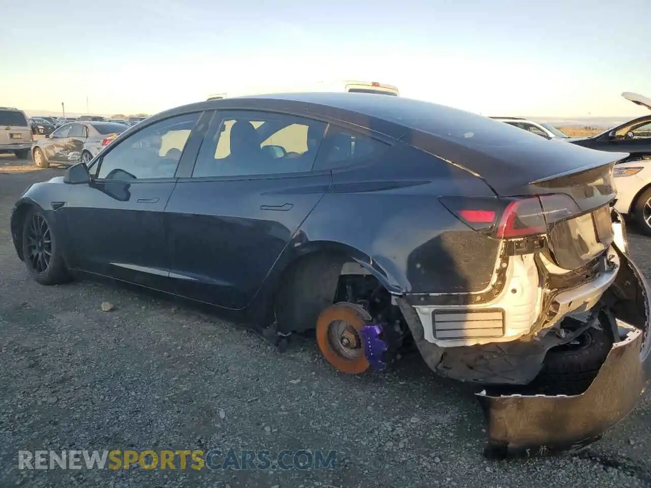 2 Photograph of a damaged car 5YJ3E1EC1LF719481 TESLA MODEL 3 2020