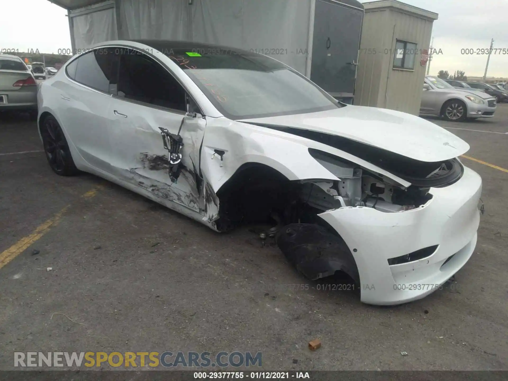 1 Photograph of a damaged car 5YJ3E1EC1LF733770 TESLA MODEL 3 2020